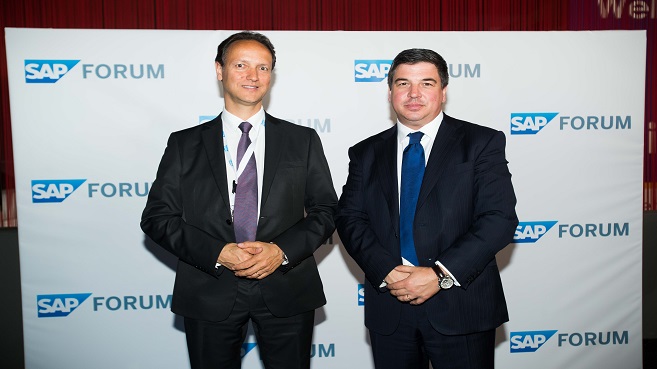 Joao Paulo da Silva y Simon Paris en SAP Forum