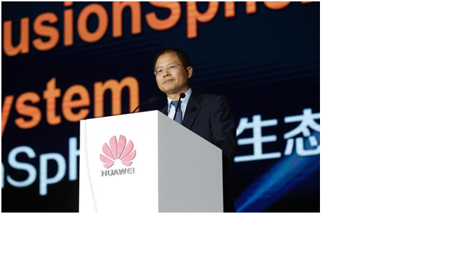 Eric Xu, CEO rotatorio de Huawei, durante su intervención en HCC2015