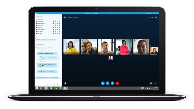 Skype business en portatil