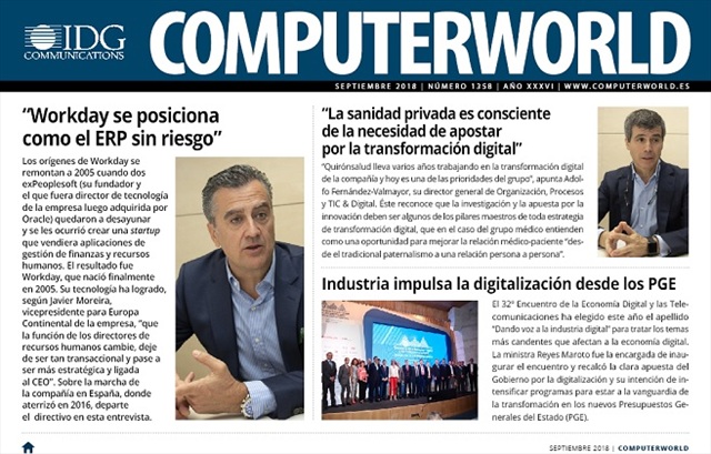 ComputerWorld portada septiembre 2018