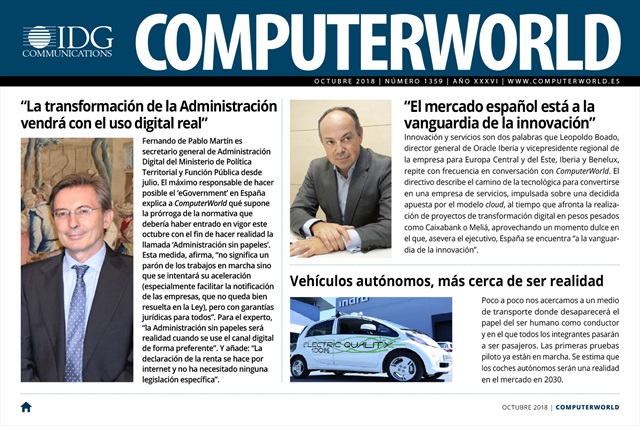 ComputerWorld portada octubre 2018