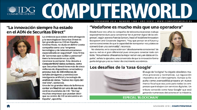 ComputerWorld portada noviembre 2018