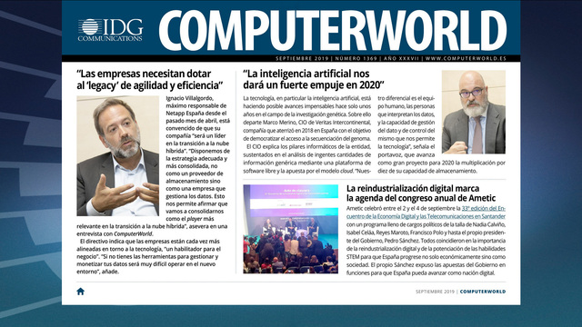 ComputerWorld portada septiembre 2019