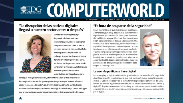 ComputerWorld portada septiembre 2020