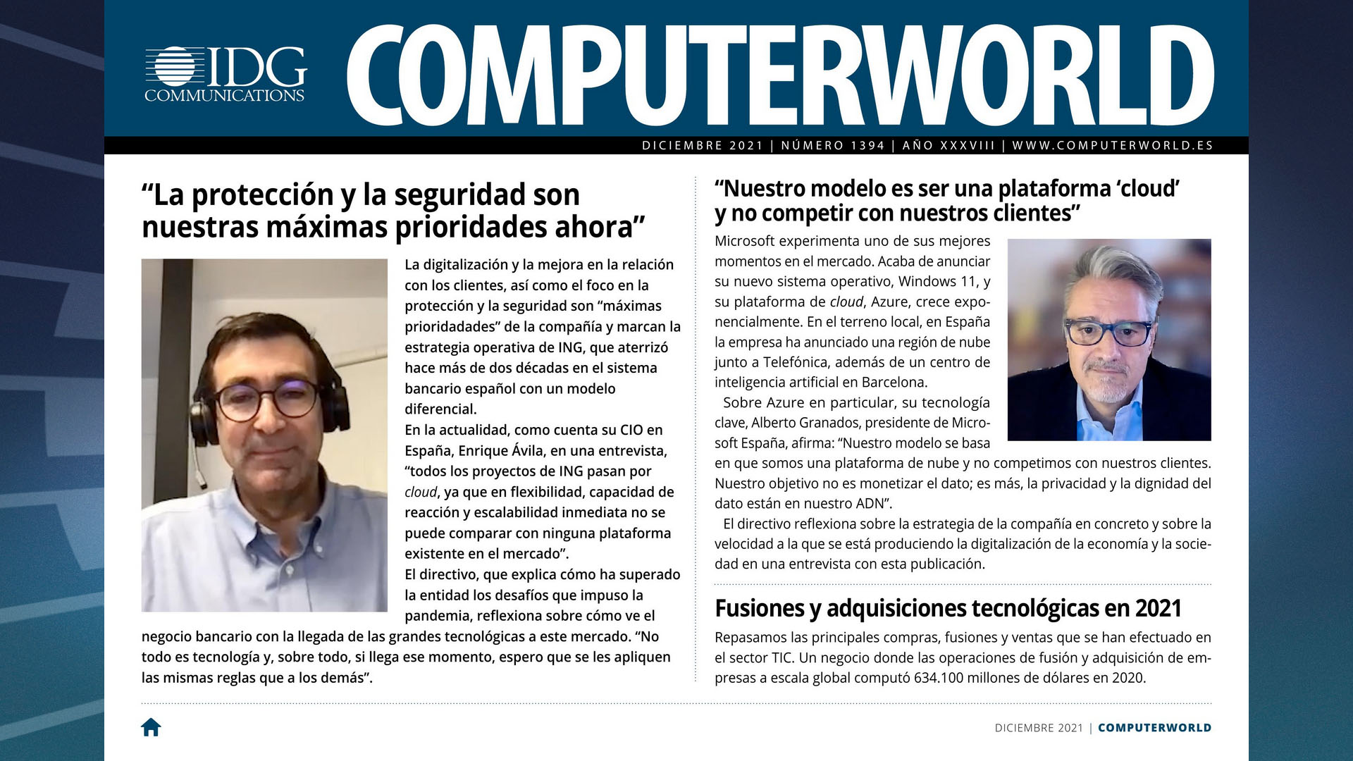 ComputerWorld portada diciembre 2021