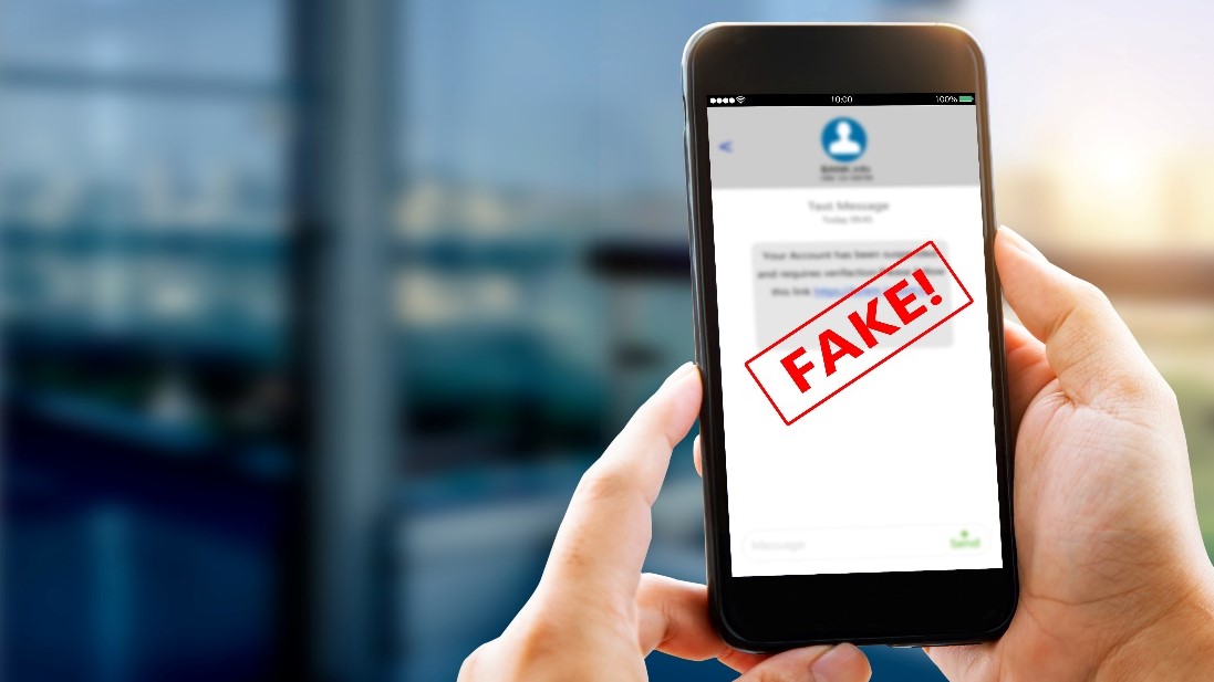 SMS fraude falso